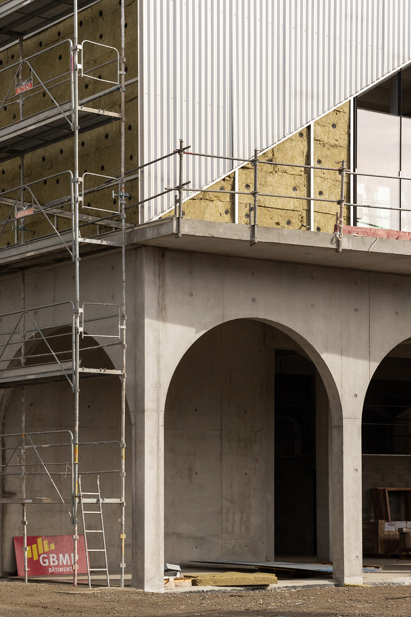 Compagnie architecture, La Cabane, photo chantier Ivan Mathie