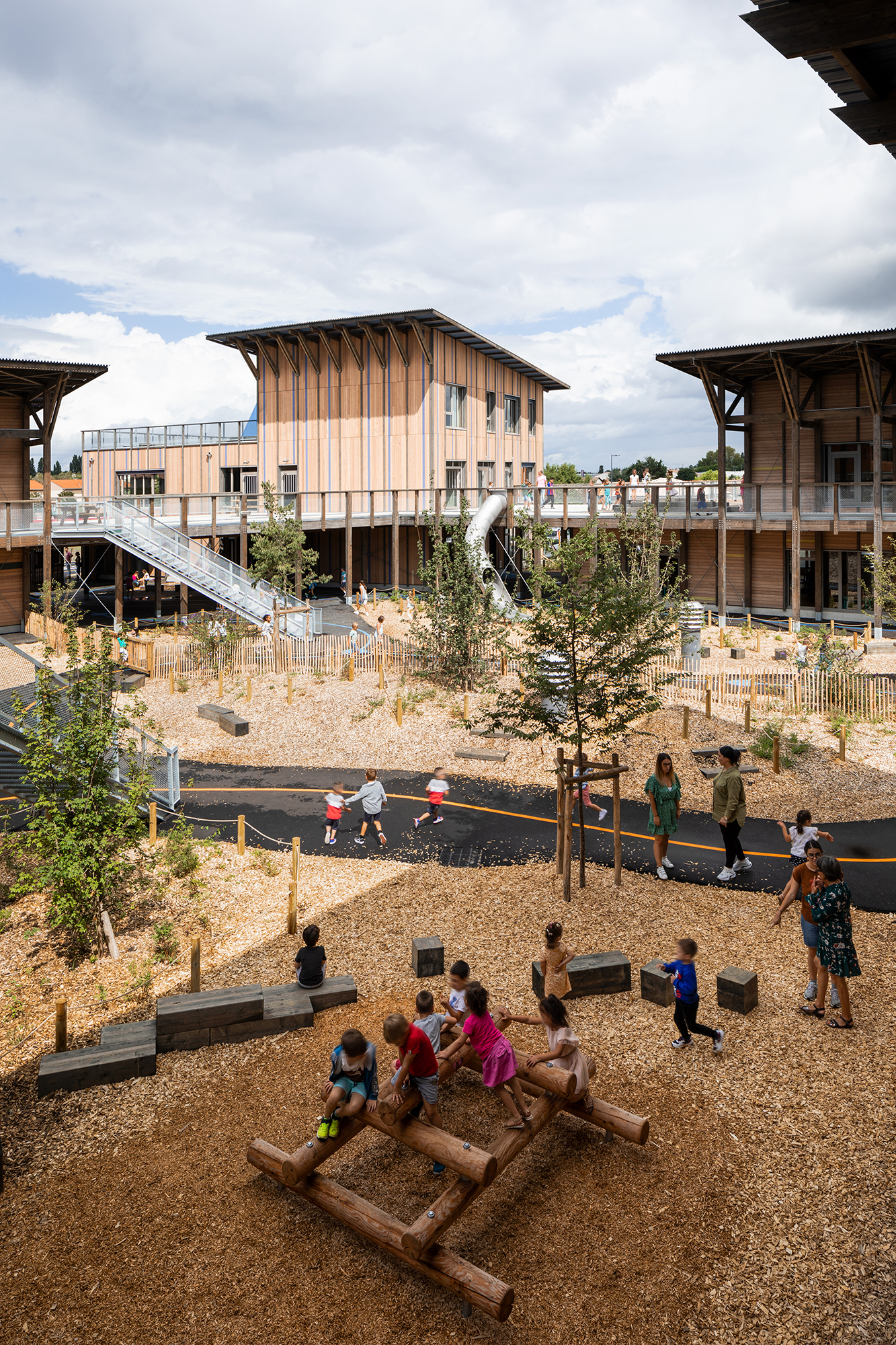 Compagnie architecture, groupe scolaire Frida Kahlo, Bruges, photo Ivan Mathie
