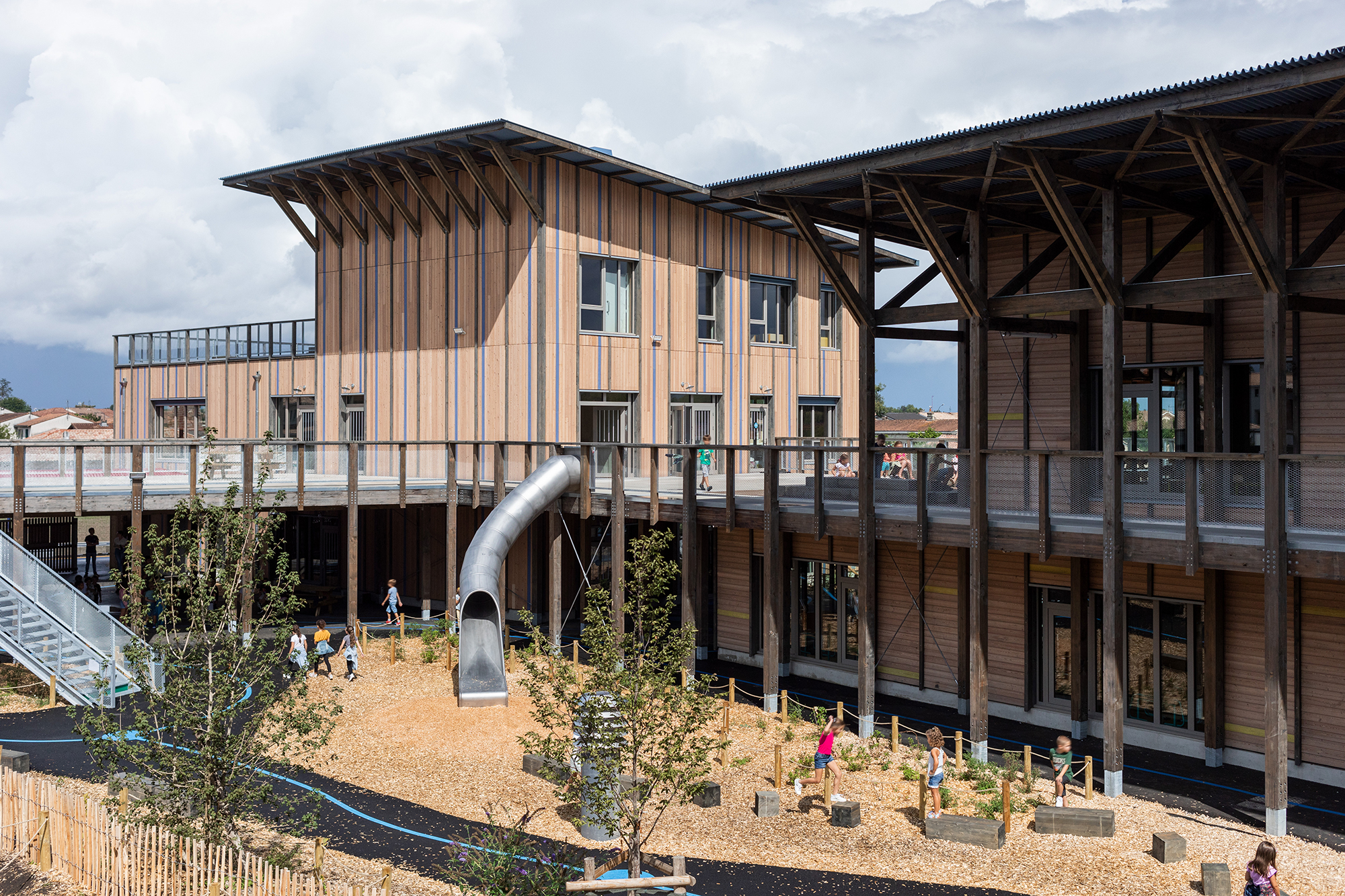 Compagnie architecture, groupe scolaire Frida Kahlo, Bruges, photo Ivan Mathie