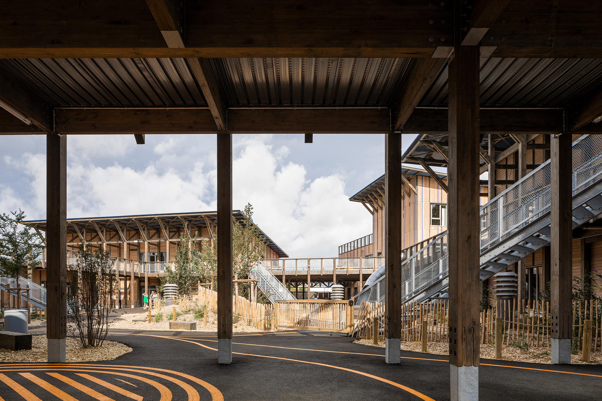 Compagnie architecture, groupe scolaire Frida Kahlo, Bruges, photo Ivan Mathie