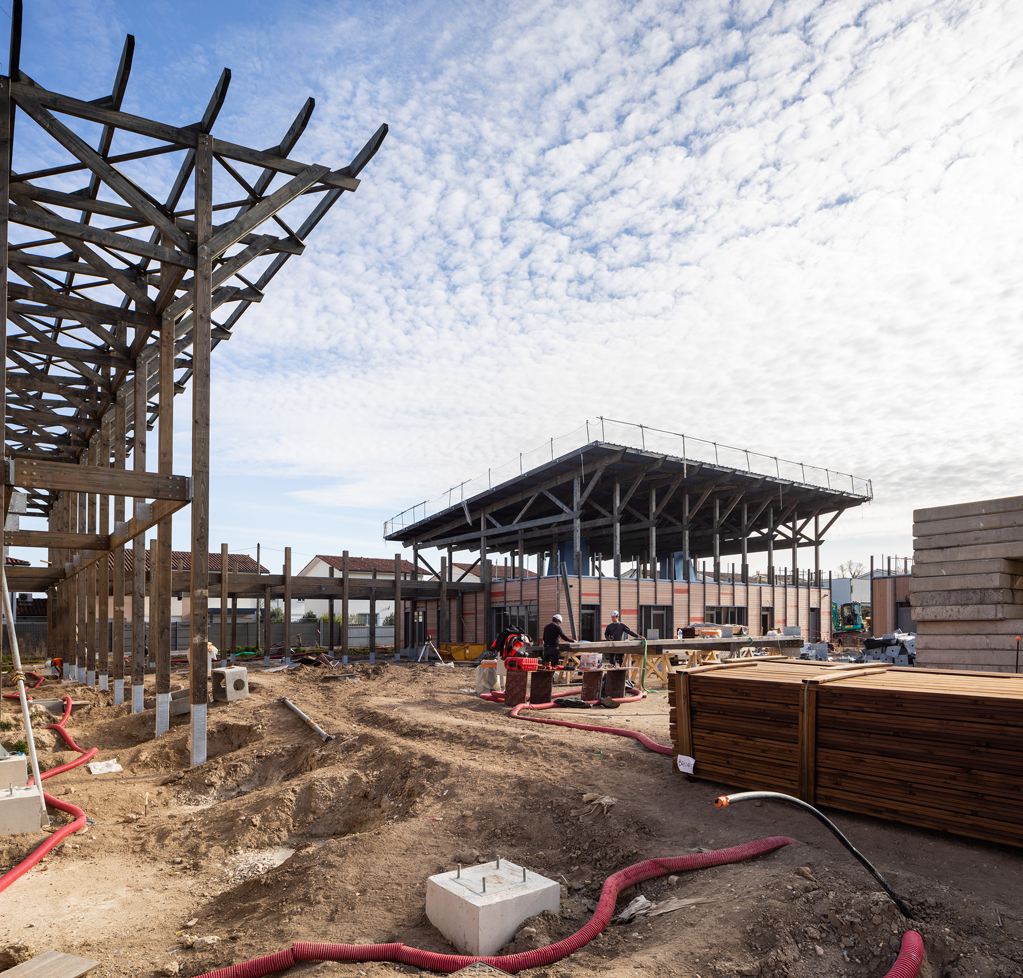 Compagnie architecture, groupe scolaire Frida Kahlo, Bruges, photo Ivan Mathie