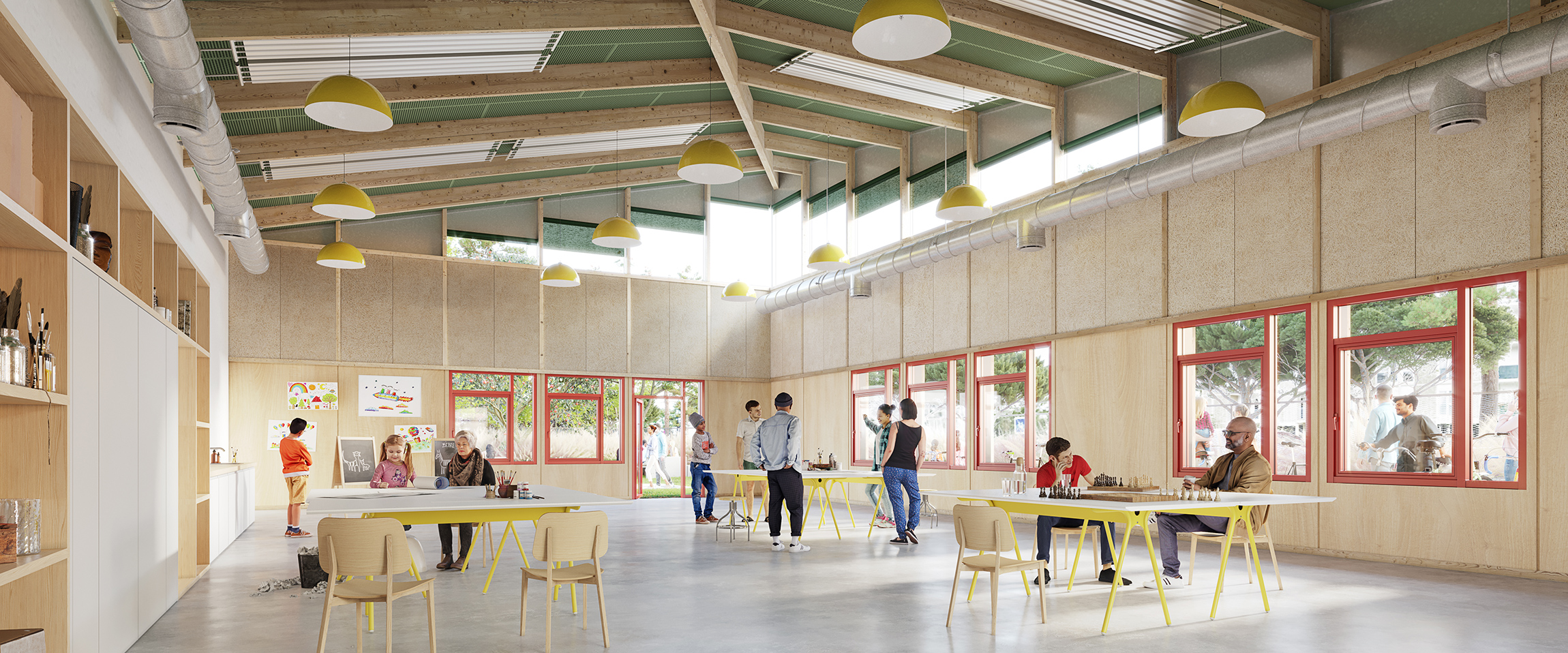 Compagnie architecture, groupe scolaire Georges Leygues, image Airstudio