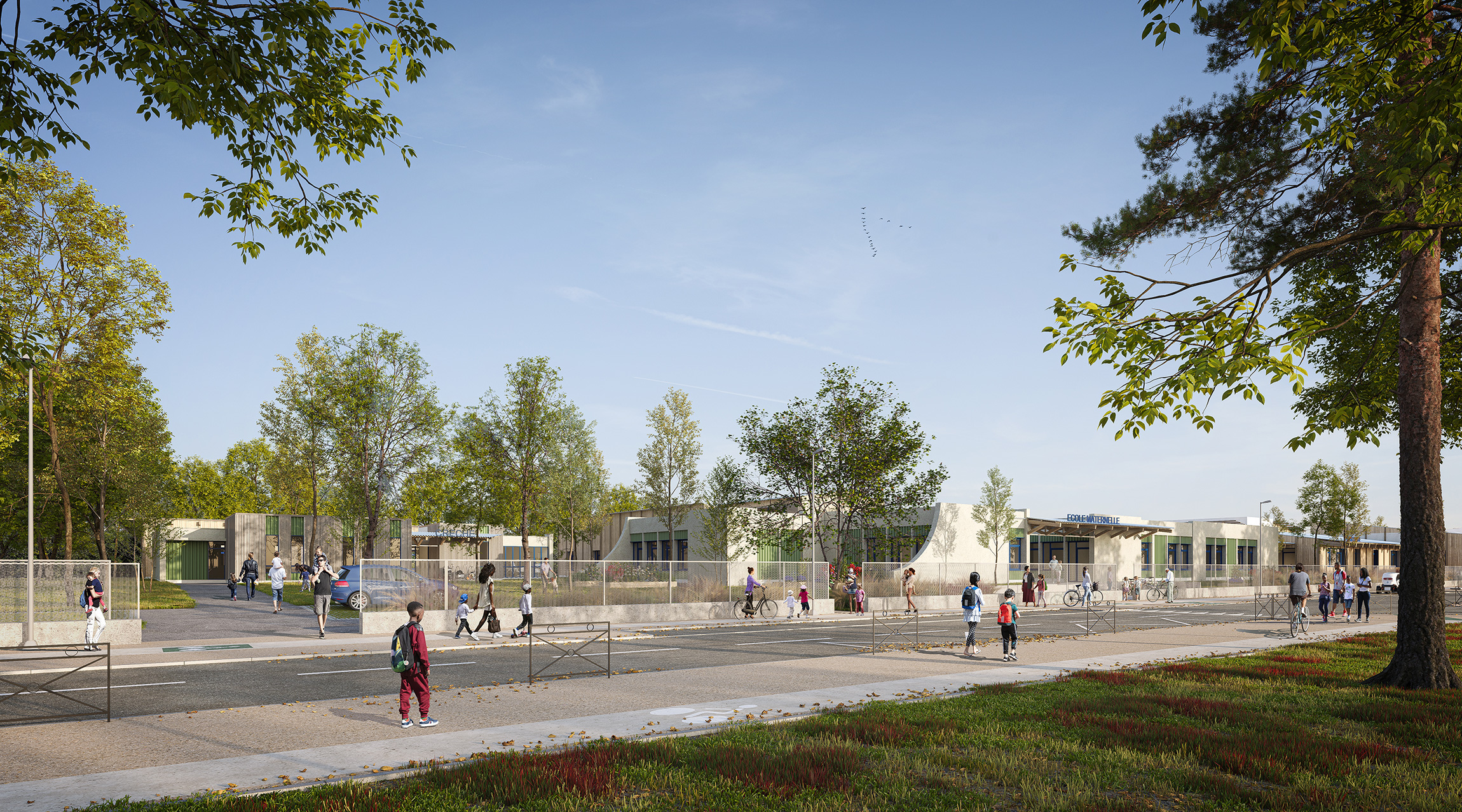 Compagnie architecture, groupe scolaire Georges Leygues, image Airstudio