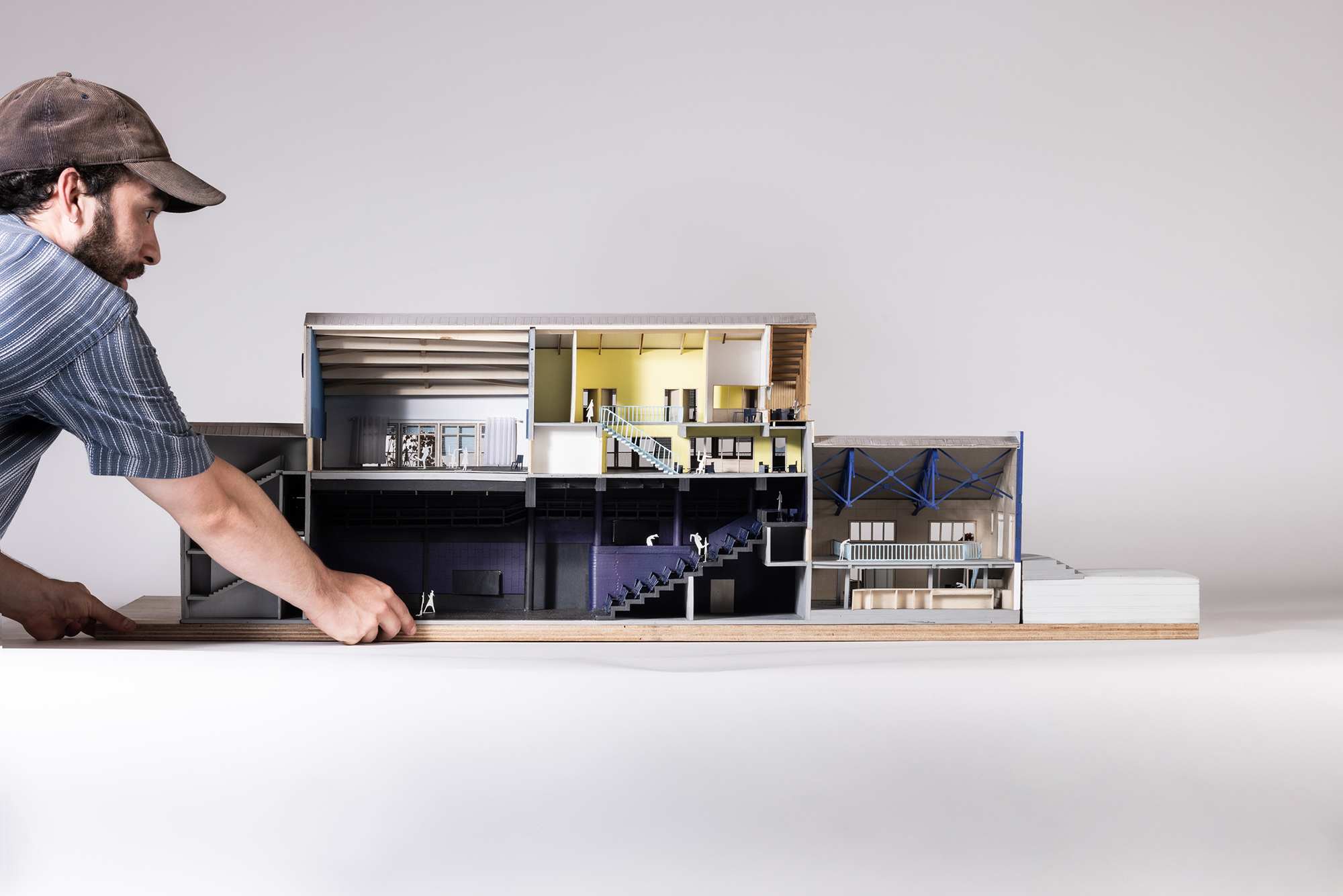 Compagnie architecture, Manufacture CDCN, maquette, photo Ivan Mathie