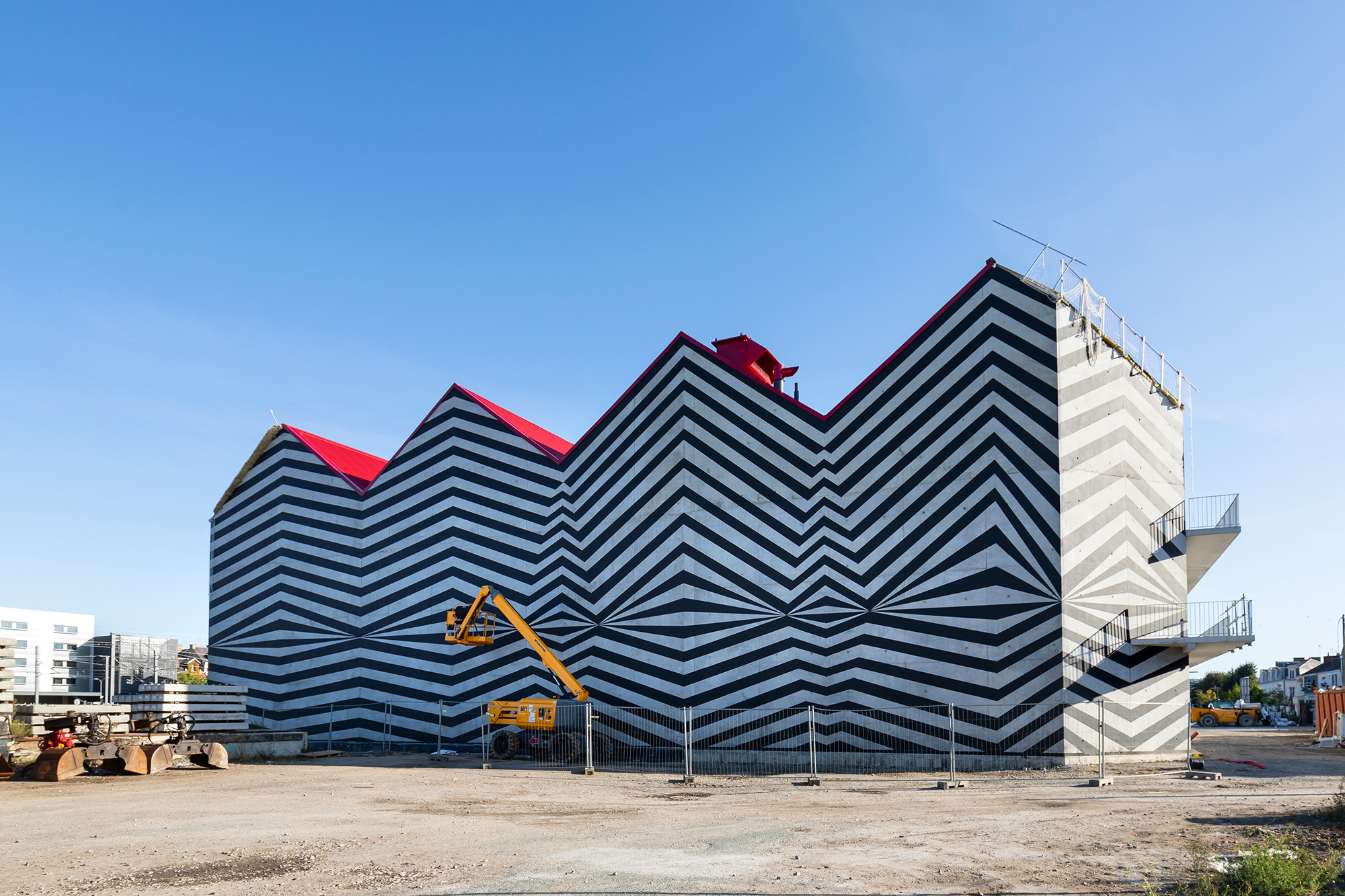 Compagnie architecture, fresque Malte Martin, Quai M, photo David Fugère