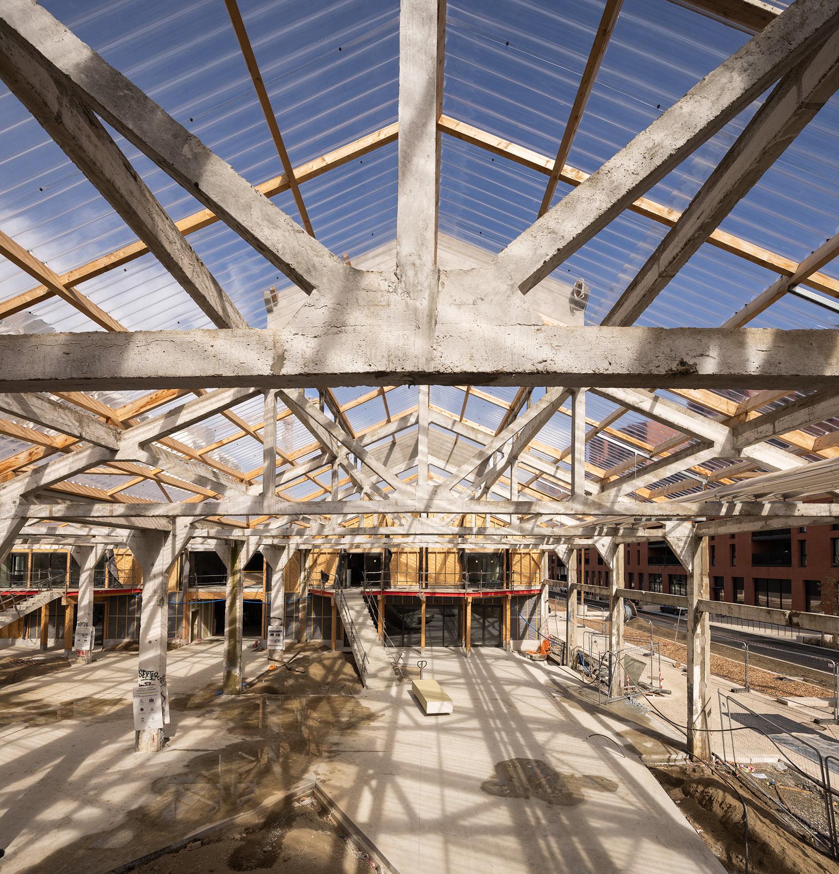 Compagnie architecture, Halles de la Cartoucherie, photo chantier Ivan Mathie