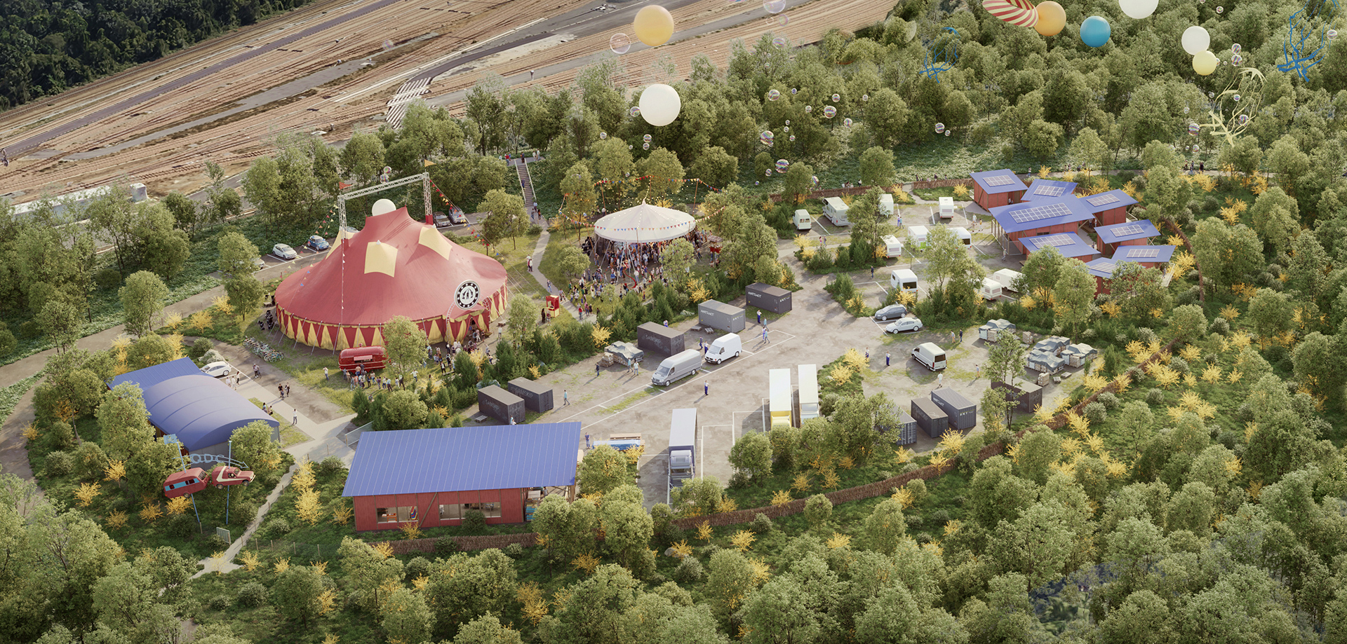 Compagnie architecture, Port des arts nomades, image Airstudio