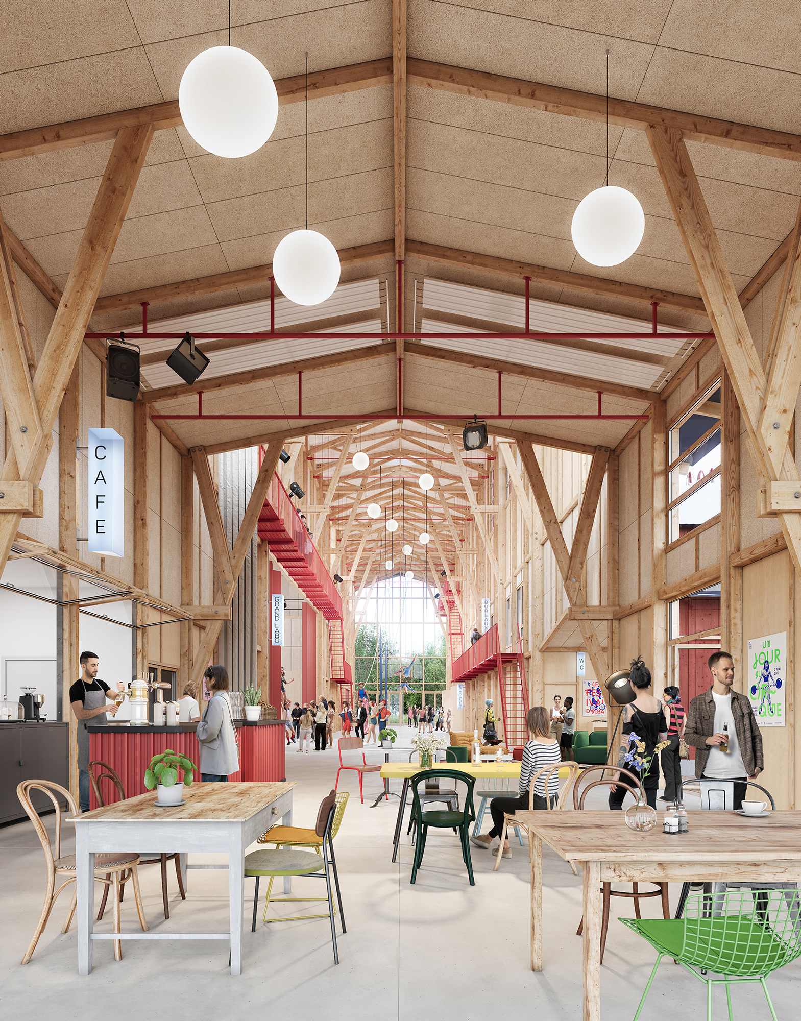 Compagnie architecture, Port des arts nomades, image Airstudio