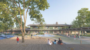 Compagnie architecture, Pôle éducatif, concours, image Airstudio