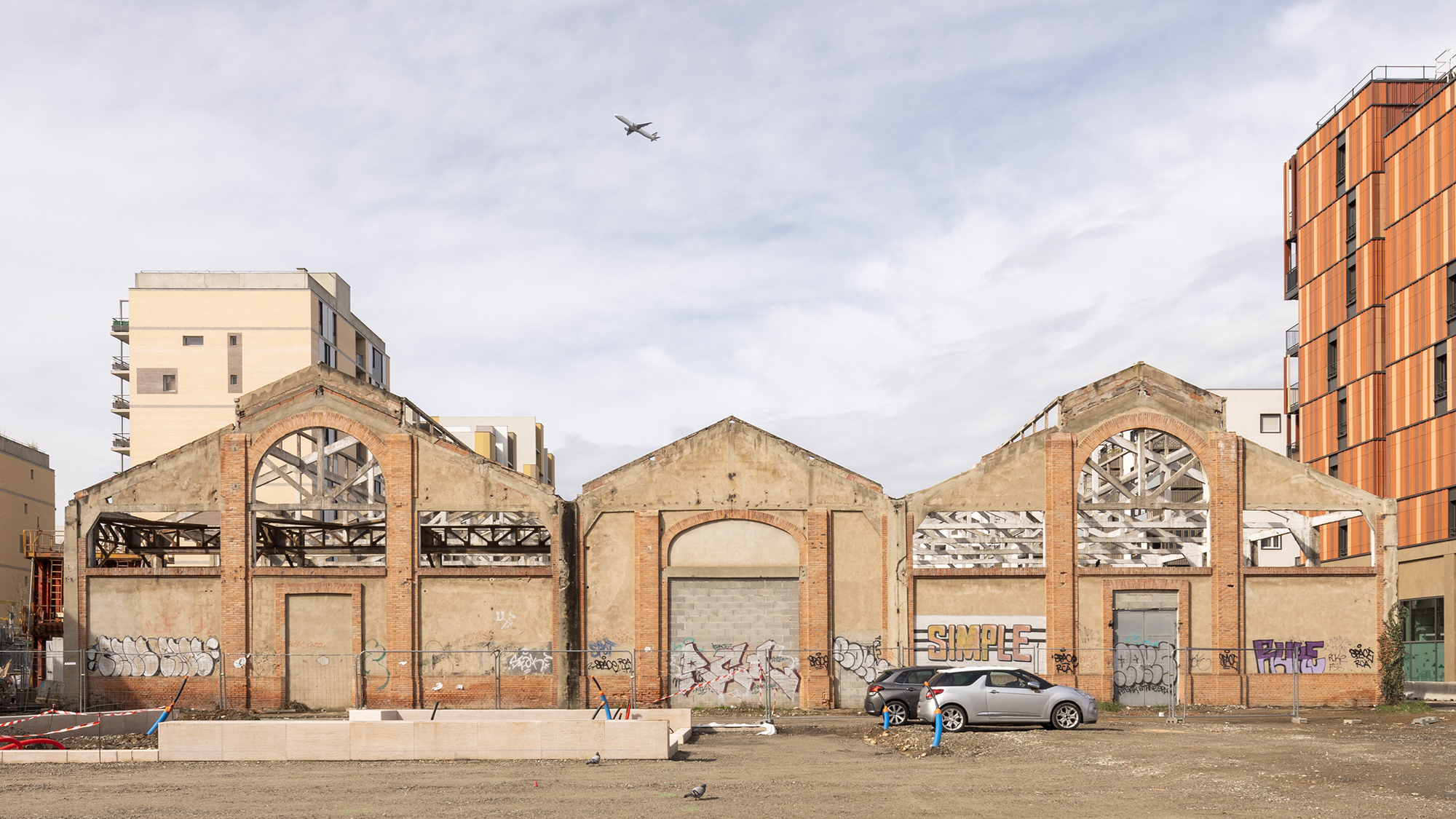 Compagnie architecture, cinéma halle 128, chantier, photo Ivan Mathie
