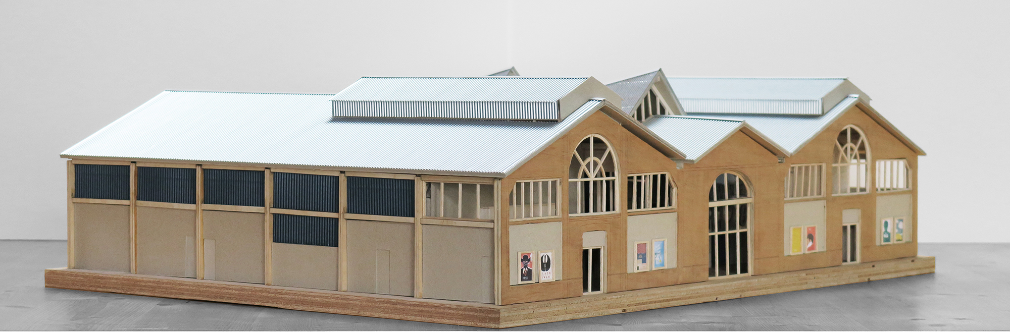 Compagnie architecture, cinéma halle 128, maquette