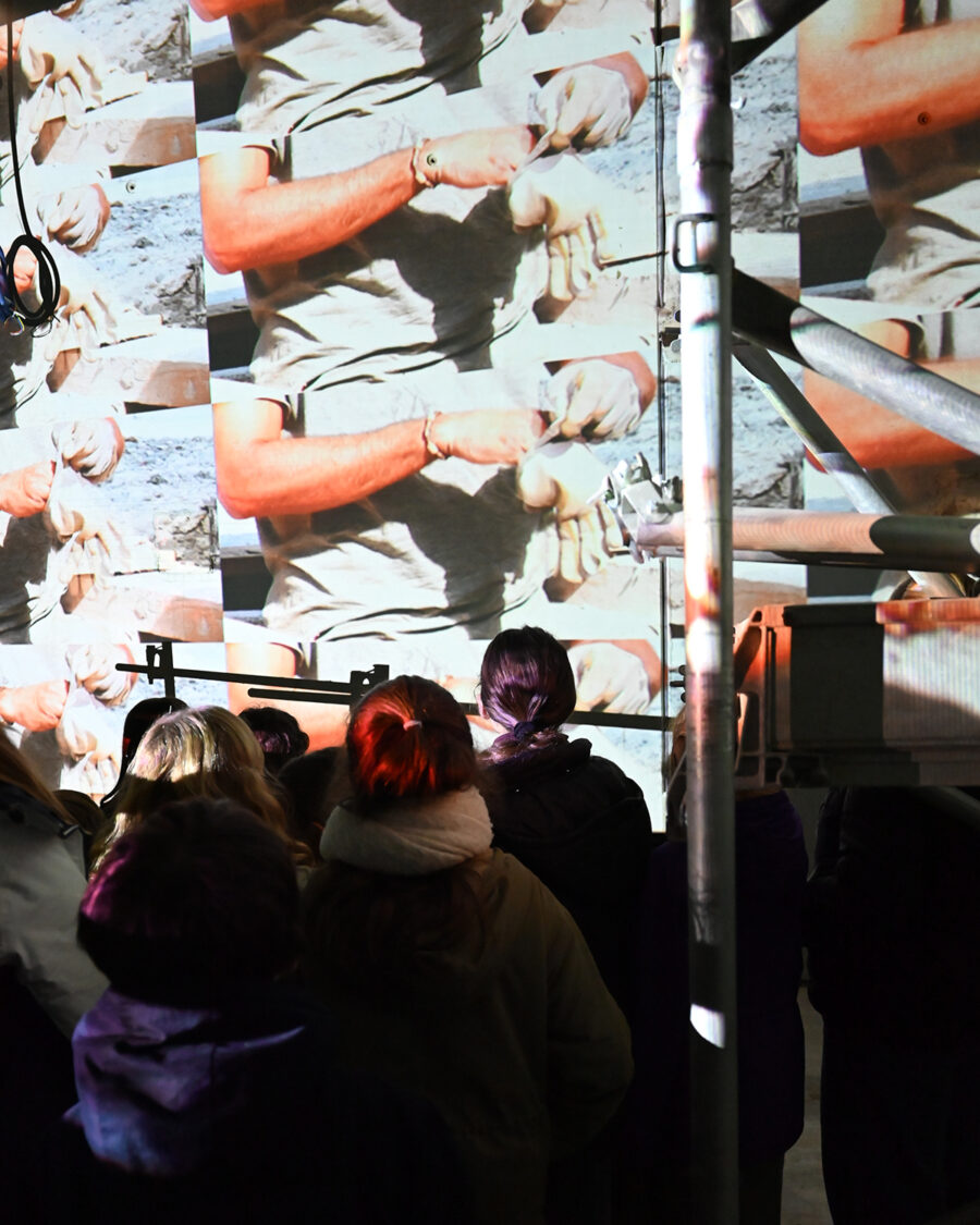 Le travail d'Olivier Crouzel sur la chantier fera bientôt l'objet d'une exposition à la Vieille église, à Mérignac.